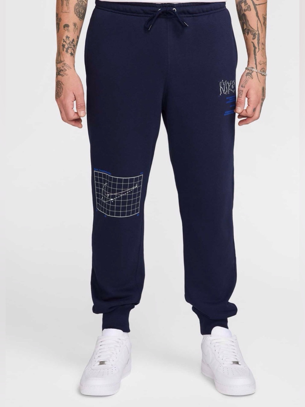 Nike Mens Astronomy Club French Terry Joggers Sweatpants (HJ2512-451) Blue XL